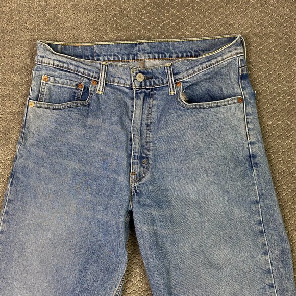 Levi's 550 Relaxed Fit Jeans Men's 34 x 32 Fits 33 x 31.5 Blue Stretch - Picture 2 of 13
